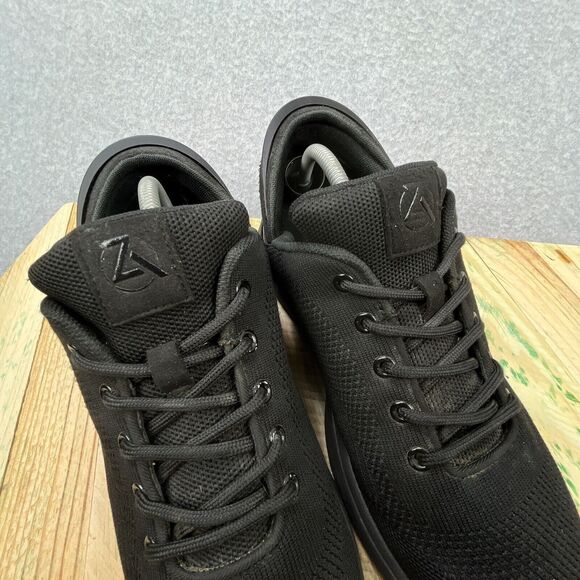 Zeba Shoes Mens Sz 9 Triple Black Hands Free Slip On Walking Sneakers Orthopedic - Picture 11 of 15